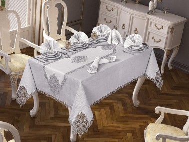 26 Piece Elegant Table Cloth Set - Silver
- Thumbnail