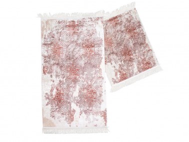 Çeyiz Diyarı - Ace Rectangle Bath Mat Set 2 Pcs Powder Çeyiz Diyarı - Ace Rectangle Bath Mat Set 2 Pcs Powder