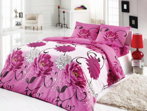 Dowry World Açelya Double Duvet Cover Set Pink