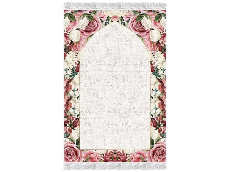 Azalea Velvet Prayer Rug - Thumbnail