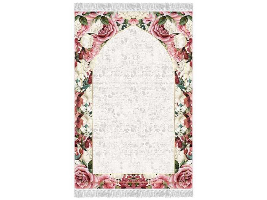 Azalea Velvet Prayer Rug - Thumbnail