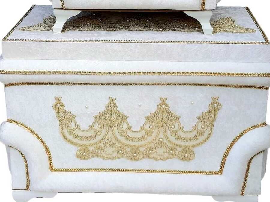 Azalea Luxury Stone 3 Piece Dowery Chest