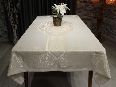Acelya Table Cloth Cappucino - Thumbnail