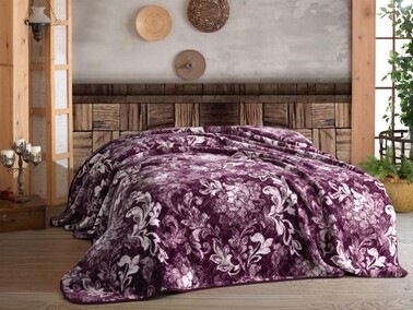 Hobby - Adele Double Blanket Burgundy Hobby - Adele Double Blanket Burgundy