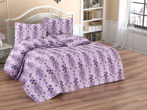 طقم غطاء سرير مبطن - ليلا Afife