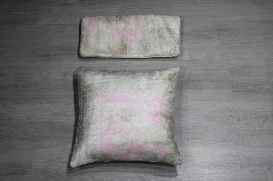 Alaçatı Velvet Cushion's Cover 2 PCS - Powder