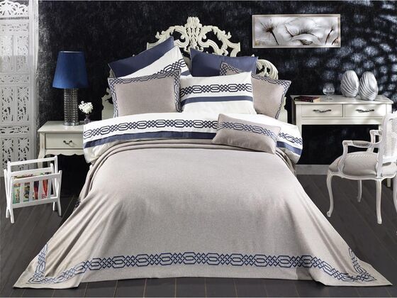 Alaçatı Double Duvet Cover Bedspread Blue