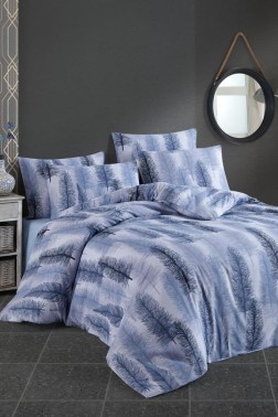 Alen Bedding Set 4 Pcs, Duvet Cover, Bed Sheet, Pillowcase, Double Size, Self Patterned, Wedding, Daily use - Thumbnail