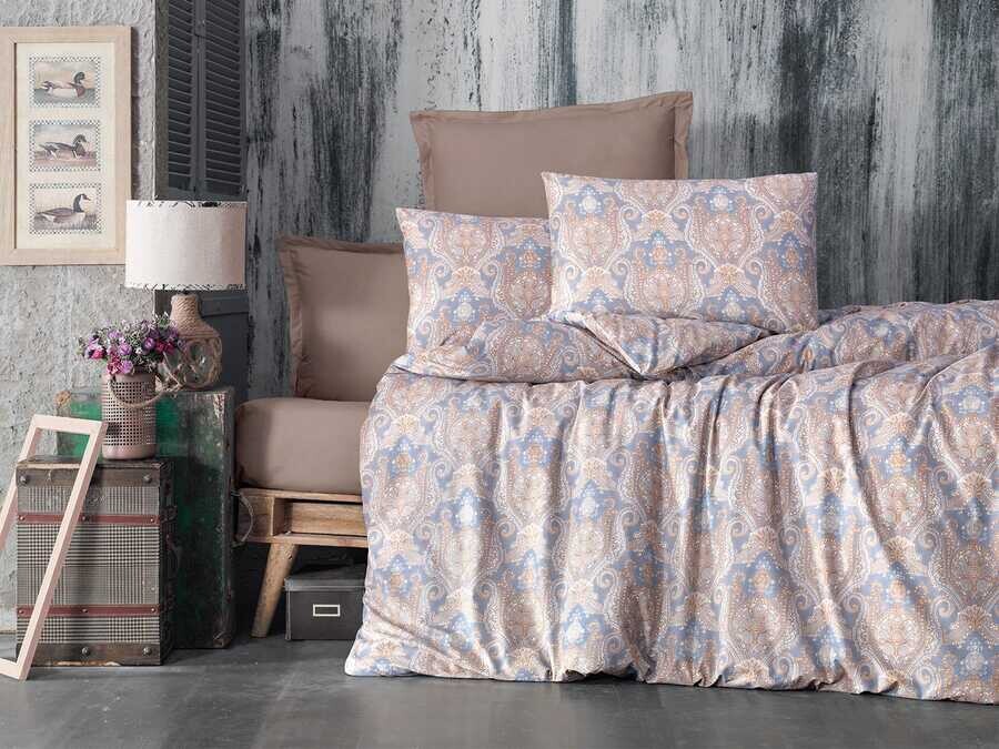 Dowry World - Alena Double Duvet Cover Set Adel Cappucino Dowry World - Alena Double Duvet Cover Set Adel Cappucino