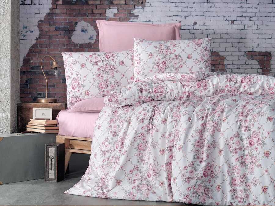  Alena Double Duvet Cover Set Alona Powder