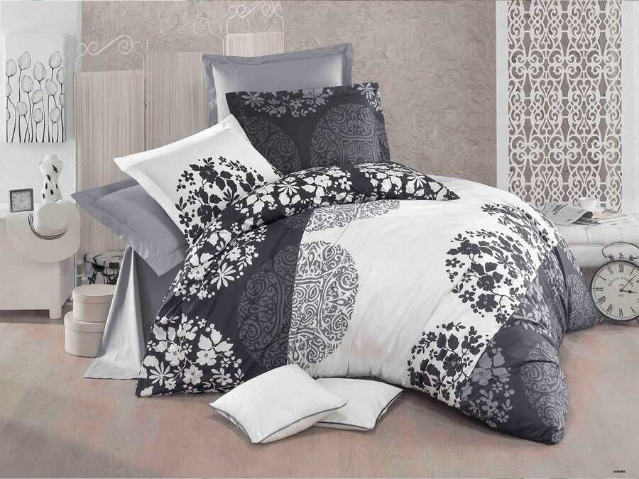  Alena Double Duvet Cover Set Jasmine Gray