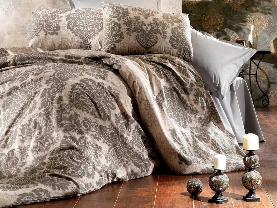  Alena Double Duvet Cover Set Sena Brown