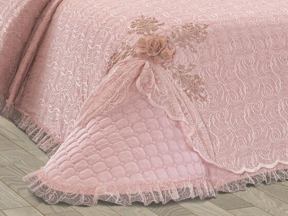 Aleyna Double Bedspread - Powder