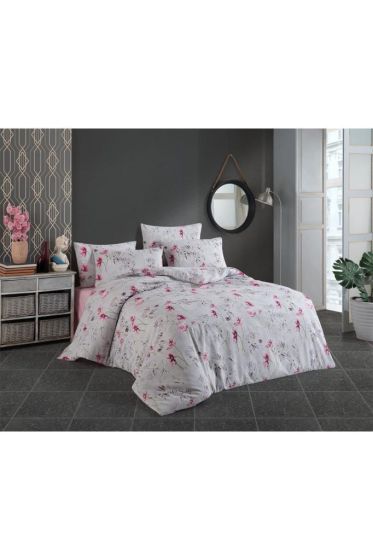 Alfredo Bedding Set 4 Pcs, Duvet Cover, Bed Sheet, Pillowcase, Double Size, Self Patterned, Wedding, Daily use
