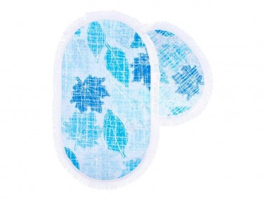 Çeyiz Diyarı - Alice Oval Bath Mat Set 2 Pcs Turquoise Çeyiz Diyarı - Alice Oval Bath Mat Set 2 Pcs Turquoise