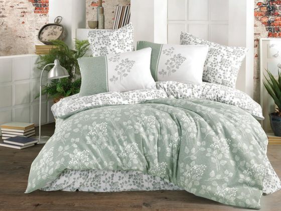 Almeda Single Duvet Cover Set Green