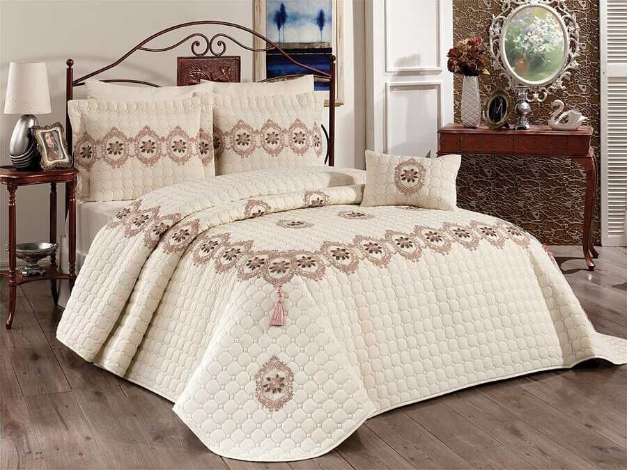 Angel Double Bedspread Cream-Powder