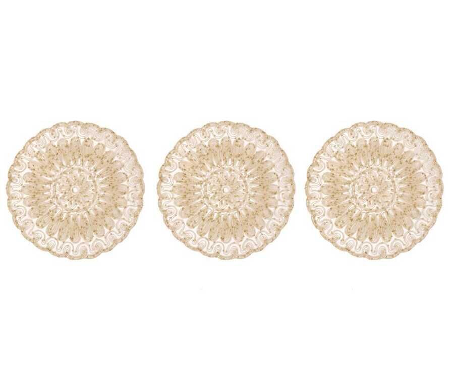 Anglez Cord Embroidered Luxury Placemat 3 pcs Gold