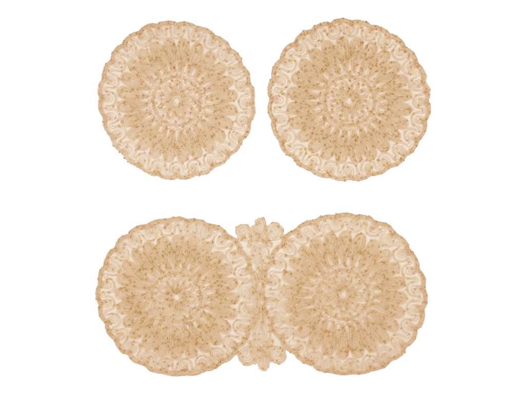 Dowry World - Anglez Cordone Embroidered Luxury Bedroom Set - Gold Dowry World - Anglez Cordone Embroidered Luxury Bedroom Set - Gold