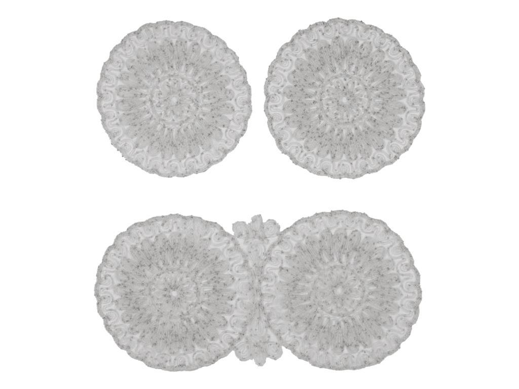 Dowry World - Anglez Cordone Embroidered Luxury Bedroom Set - Gray Dowry World - Anglez Cordone Embroidered Luxury Bedroom Set - Gray