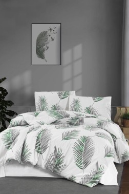 Anida Bedding Set 3 Pcs, Duvet Cover 160x200, Sheet 160x240, Pillowcase, Single Size, Self Patterned, Queen Bed Daily use - Thumbnail