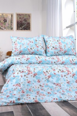 Anisa Bedding Set 3 Pcs, Duvet Cover 160x200, Sheet 160x240, Pillowcase, Single Size, Self Patterned, Queen Bed Daily use - Thumbnail