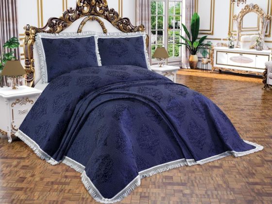 Anka Cotton Single Pique Set Navy Blue