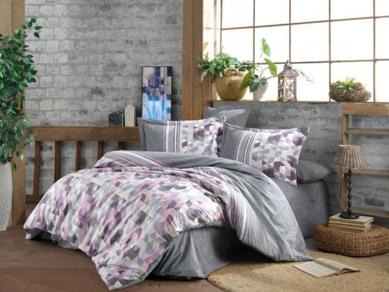 Arella Single Duvet Cover Set Lilac