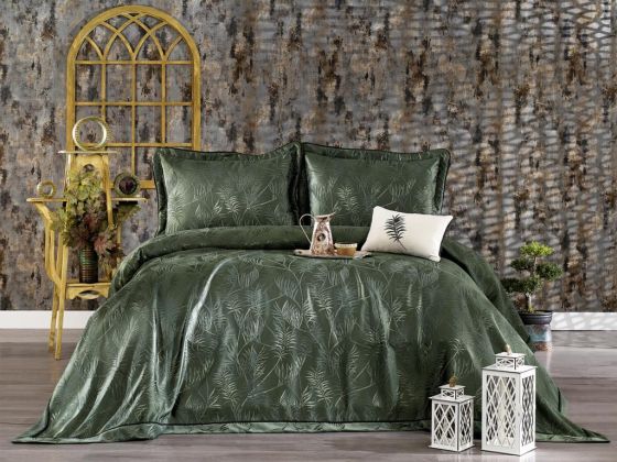 Armoni Double Bedspread Set Green