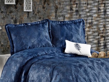 Armoni Double Bedspread Set Navy Blue - Thumbnail
