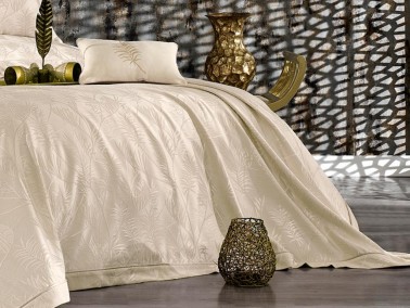 Armoni Double Bedspread Set Vanilla - Thumbnail