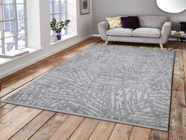 Asel Bambu Carpet/Rug Rectangle 160x230 cm White - Beige - Thumbnail