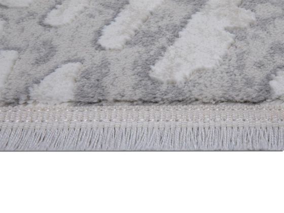 Asel Bambu Carpet/Rug Rectangle 160x230 cm White - Beige