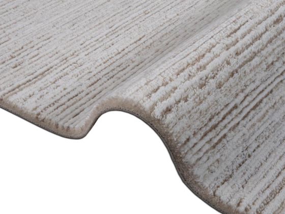 Asel Carpet/Rug Rectangle 160x230 cm White - Beige