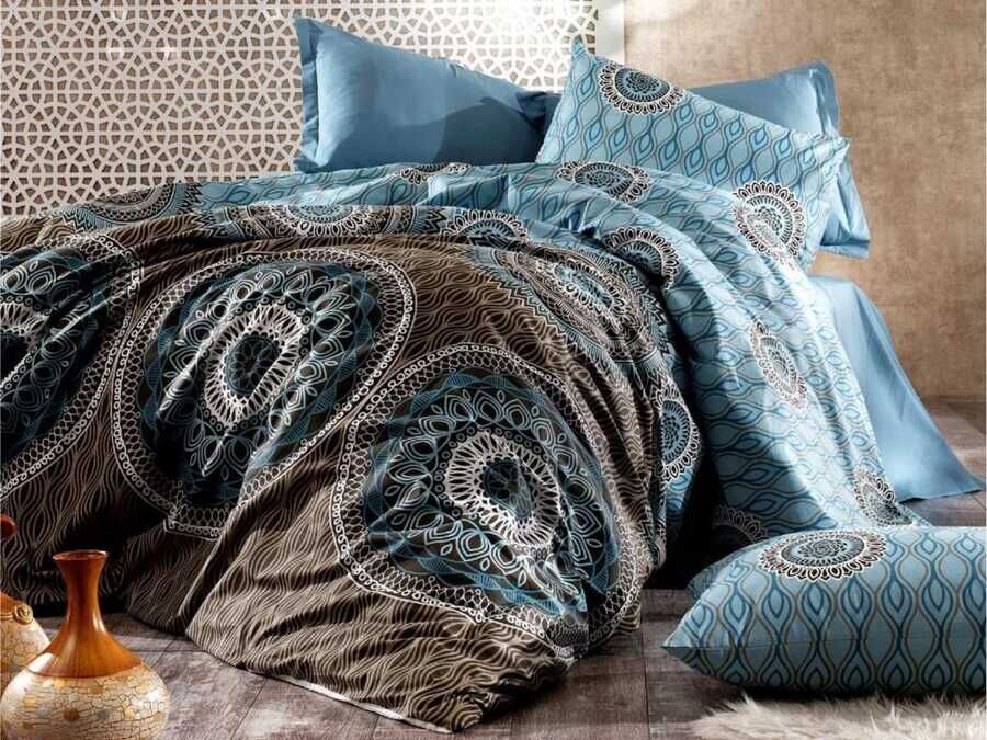 Asel Double Duvet Cover Set Oil