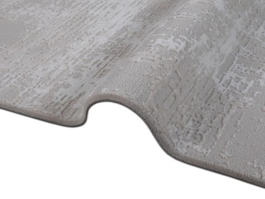 Asel Draw Carpet/Rug Rectangle 160x230 cm White - Beige - Thumbnail