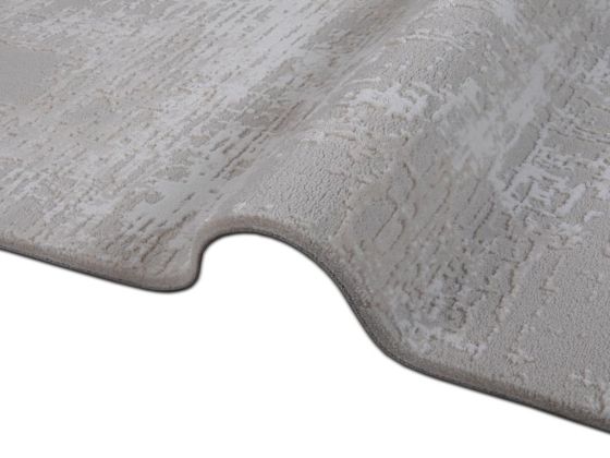 Asel Draw Carpet/Rug Rectangle 160x230 cm White - Beige