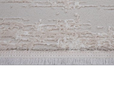 Asel Draw Carpet/Rug Rectangle 160x230 cm White - Beige - Thumbnail