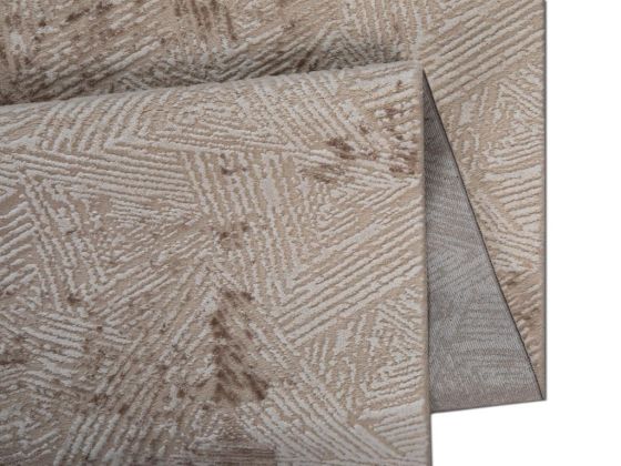Asel Trigon Carpet/Rug Rectangle 160x230 cm Cream - Beige