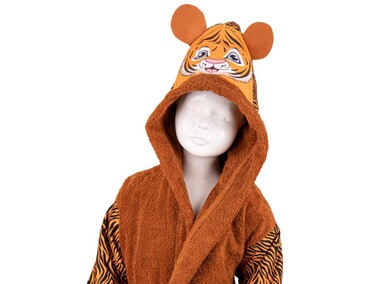 Aslan 100% Cotton Kids Bathrobe 13-14 Years - Thumbnail