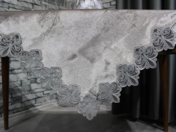 Athena Single Bundle with Lace on All Four Sides Gray