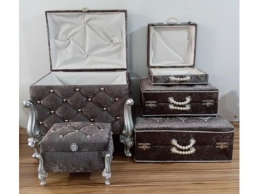 Avangarde 5 Liter Dowry Chest Set Gray - Thumbnail