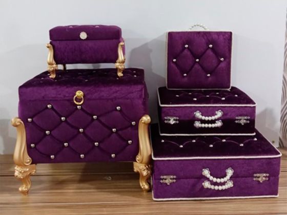 Avangarde 5 Liter Dowry Chest Set Purple