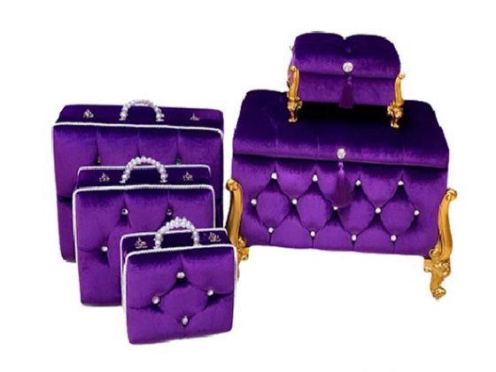 Avangarde Lux 5 Liter Dowry Chest Set Purple