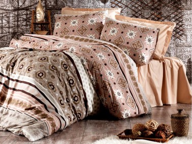 Çeyiz Diyarı - Angel Single Duvet Cover Set Brown Çeyiz Diyarı - Angel Single Duvet Cover Set Brown
