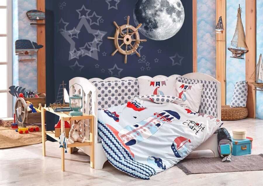 Baby Sailor Baby Duvet Cover Set Blue