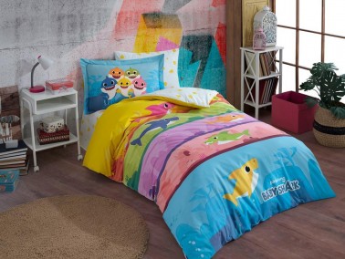 Hobby - Baby Shark Submarine Kids Duvet Cover Set Blue Hobby - Baby Shark Submarine Kids Duvet Cover Set Blue