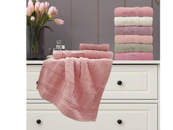 Bambo Thick Wood 6 Pcs Hand Face Towel