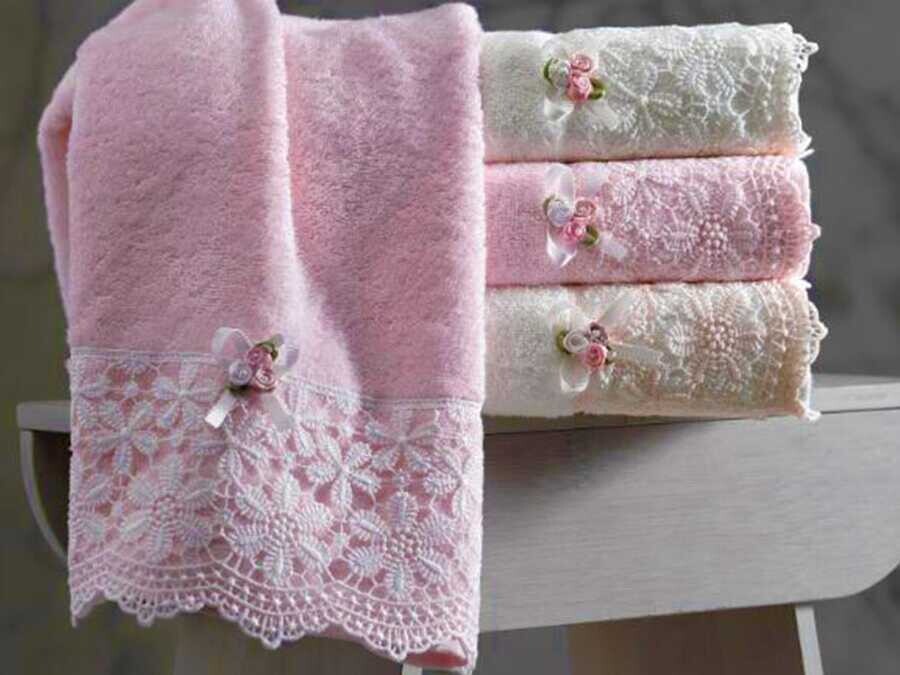 Dowry World - Bamboo Belis Terry Embroidery Jacquard Hand Face Towel 4 Pieces Dowry World - Bamboo Belis Terry Embroidery Jacquard Hand Face Towel 4 Pieces