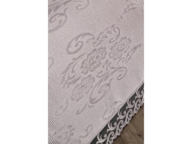 Belins Bedding Set 3 pcs, Bedspread 250x250 cm, Lace, Double Size Gray - Thumbnail